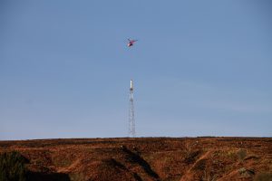 bilsdale new temporary tower north yorkshire radio tv dab transmitter