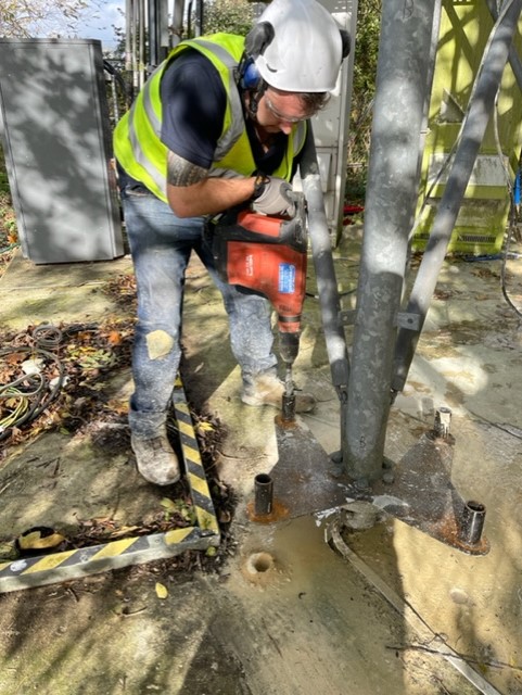 andy richards drilling cellnex tower telecoms mobile strengthening 2