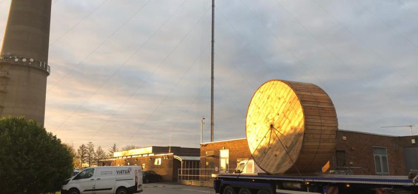 emley moor virtua broadcast tower arqiva virtua van